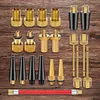 21Pcs Bicycle Valve Adapter Set Aluminum Alloy Nozzle Inflation Kit for Air Pump