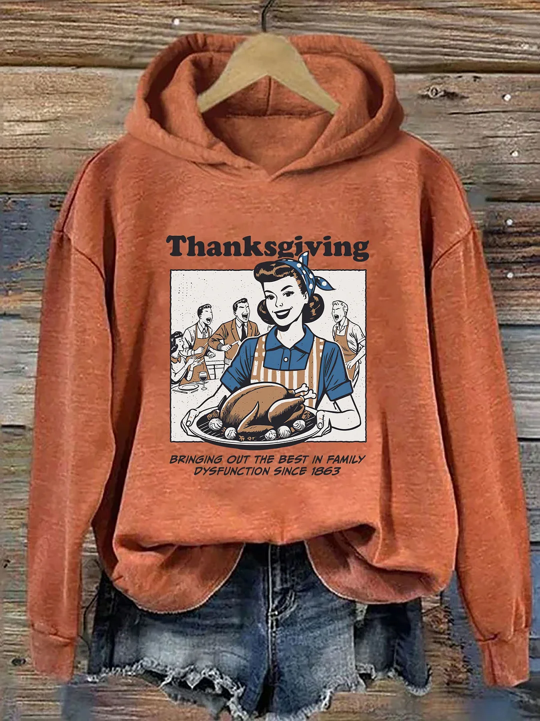 Vintage Thanksgiving Hoodie