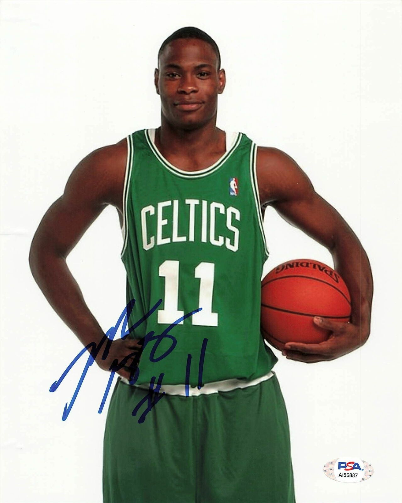 Marcus Banks signed 8x10 Photo Poster painting PSA/DNA Boston Celtics Autographed