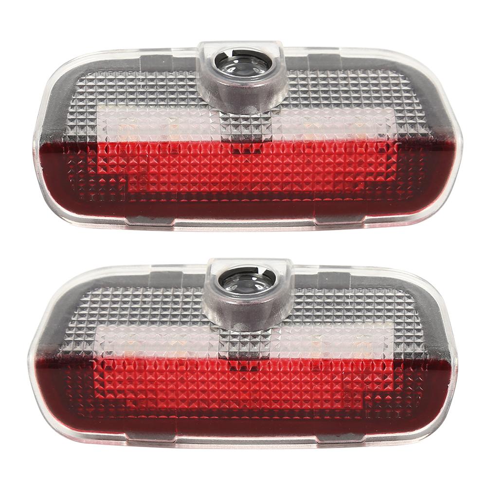 

2x LED Car Door Projector Courtesy Logo Lights Ghost Shadow Lamps for Golf, 501 Original