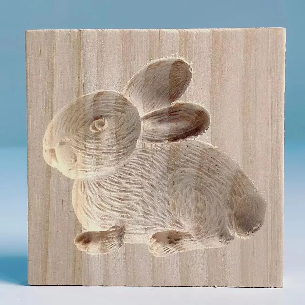 Purexcellent&trade; Cute rabbit pattern wooden cookie cutter