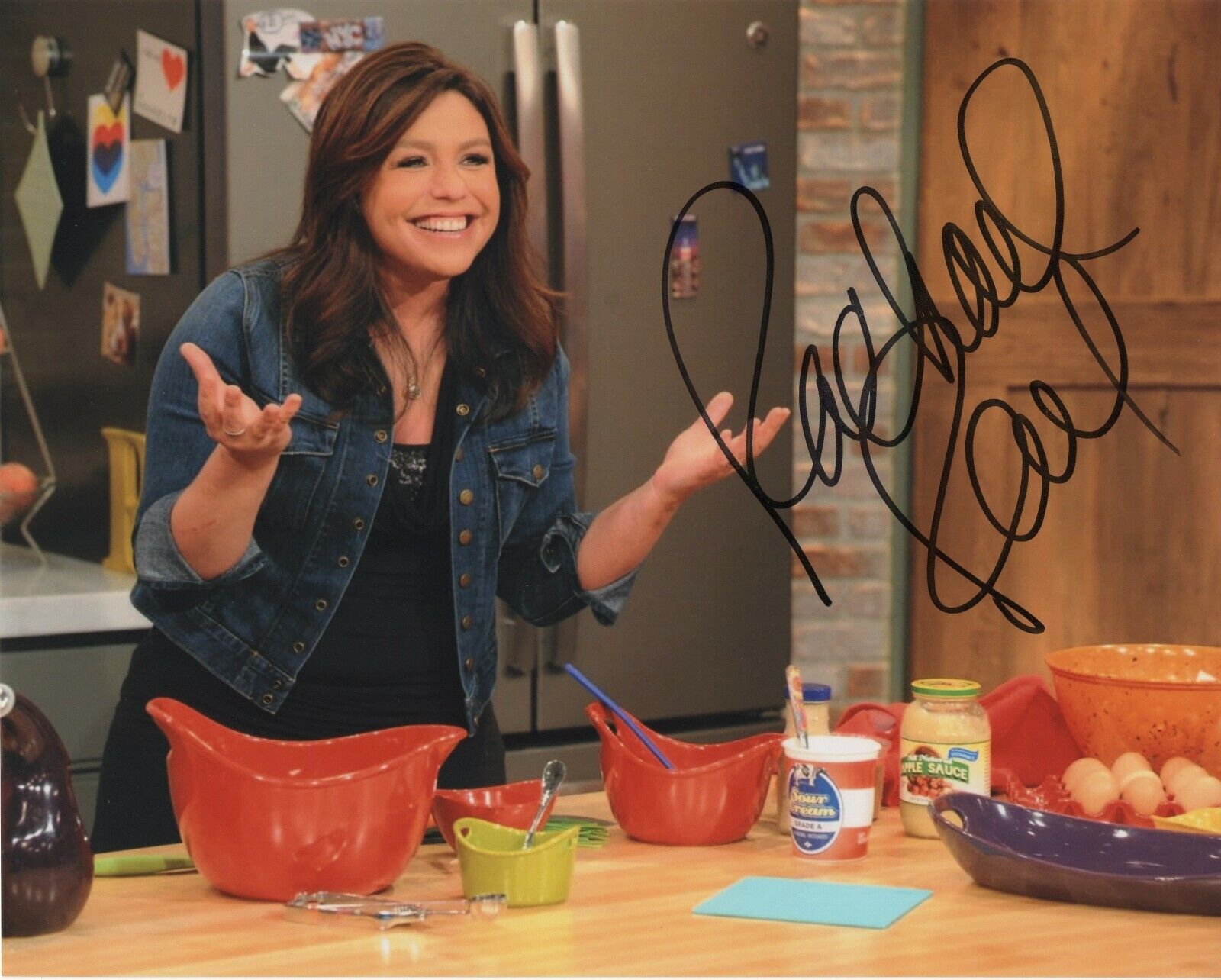 RACHAEL RAY SIGNED AUTOGRAPH SEXY COOKING SHOW FOOD NETWORK 8X10 Photo Poster painting #2