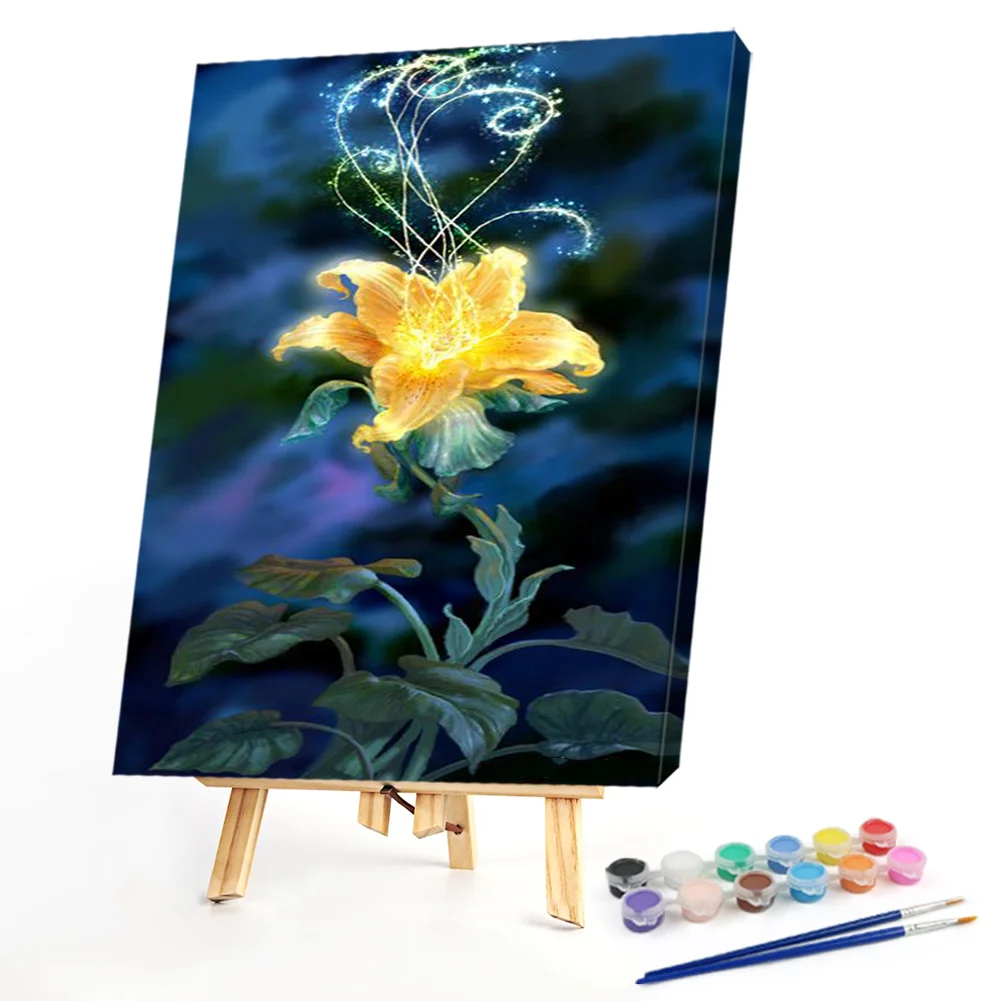 Glowing Flower - Paint By Numbers(50*30CM)