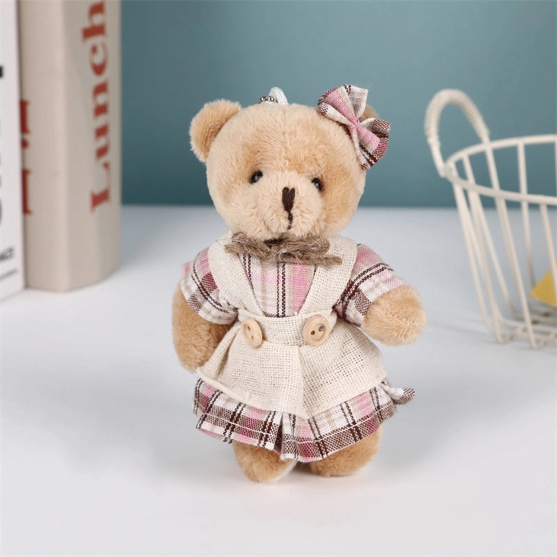 Cute Bear PP Cotton Unisex Bag Pendant Keychain