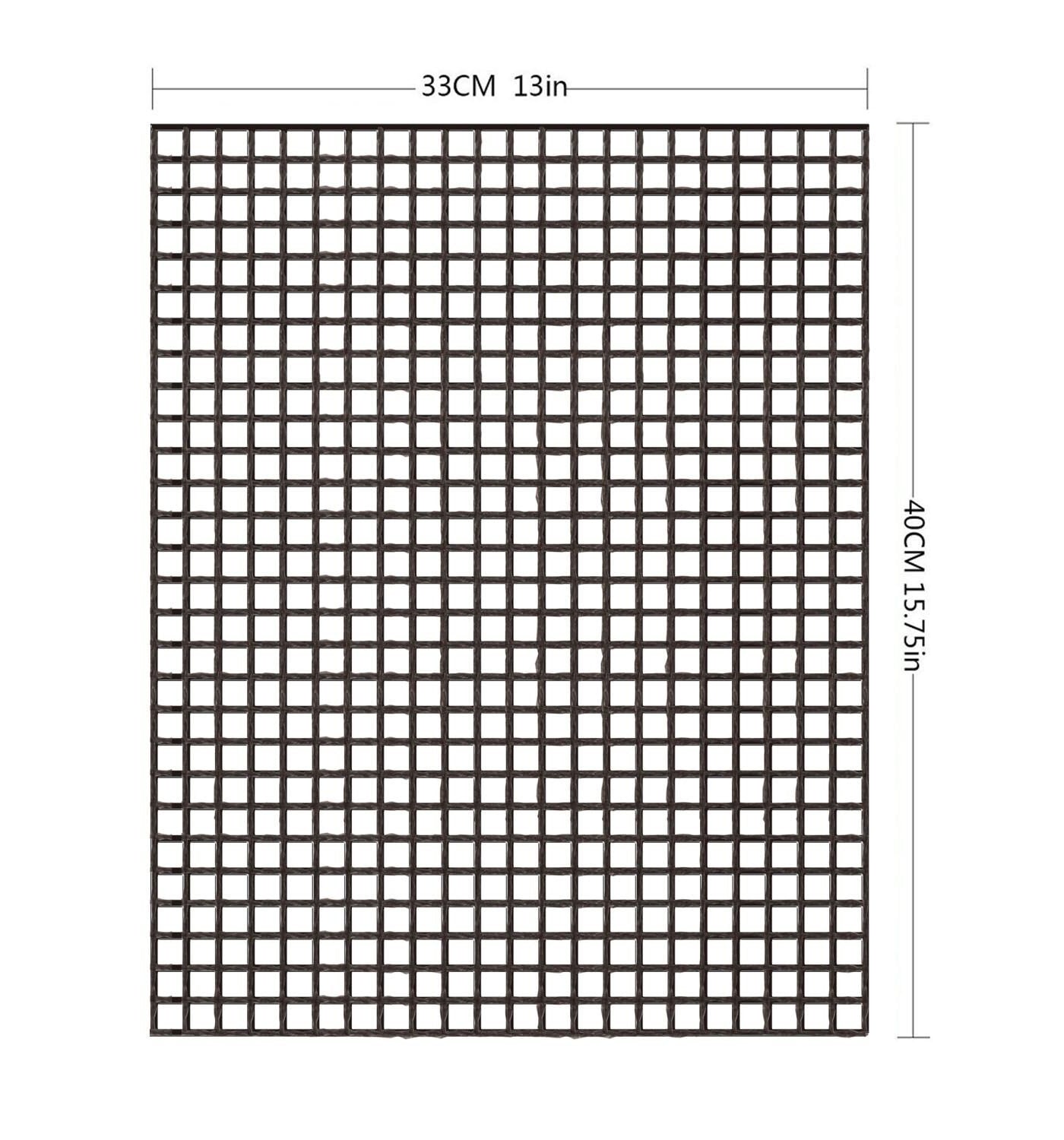 BBQ Grill Mesh Baking Mat Nonstick and Reusable Grill Mesh Tray