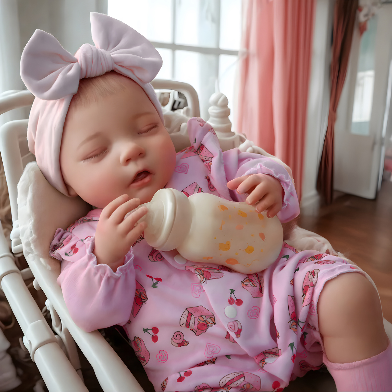 Babeside Sleeping Reborn Baby Bella 20'' Infant Girl Healing the Heart Cloth Body