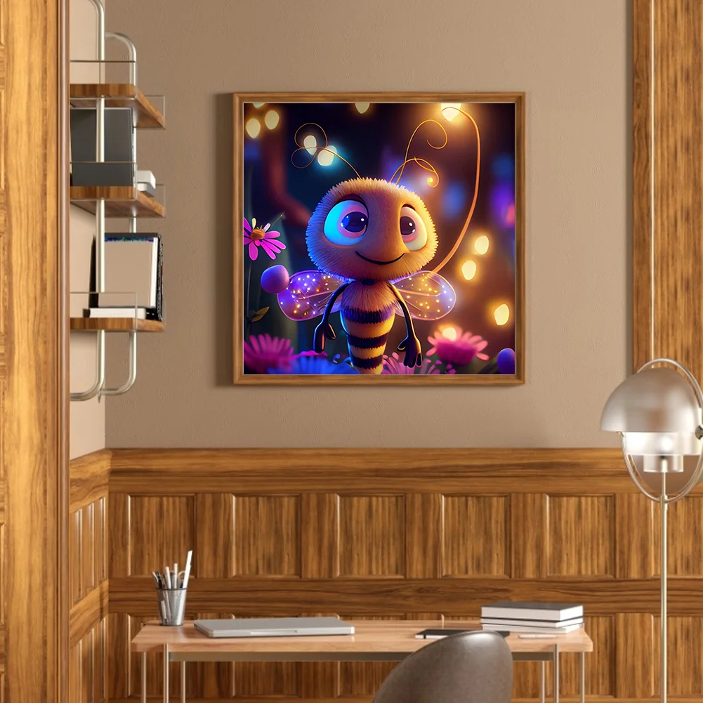 Diamond Painting - Full Round Drill - Bee(Canvas|30*30cm)