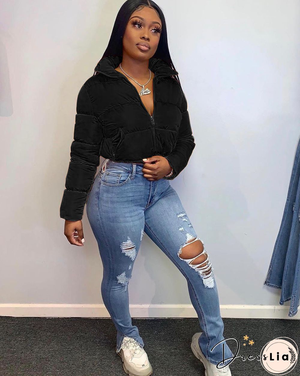 Women Thick Winter Oversize Loose Zipper Jacket Coat