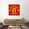 Fußball Manchester United - Runde Bohrmaschine Diamantmalerei - 35 * 35cm