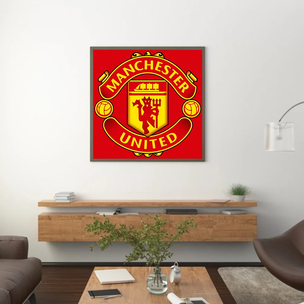 Diamond Painting - Full Round Drill - Manchester United FC(Canvas|35*35cm)