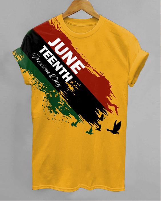 Celebrate Juneteenth Free Day Unisex Short Sleeve Tshirt