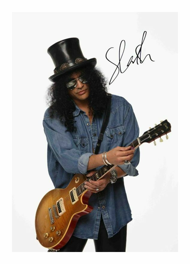 SLASH AUTOGRAPH SIGNED PP Photo Poster painting POSTER