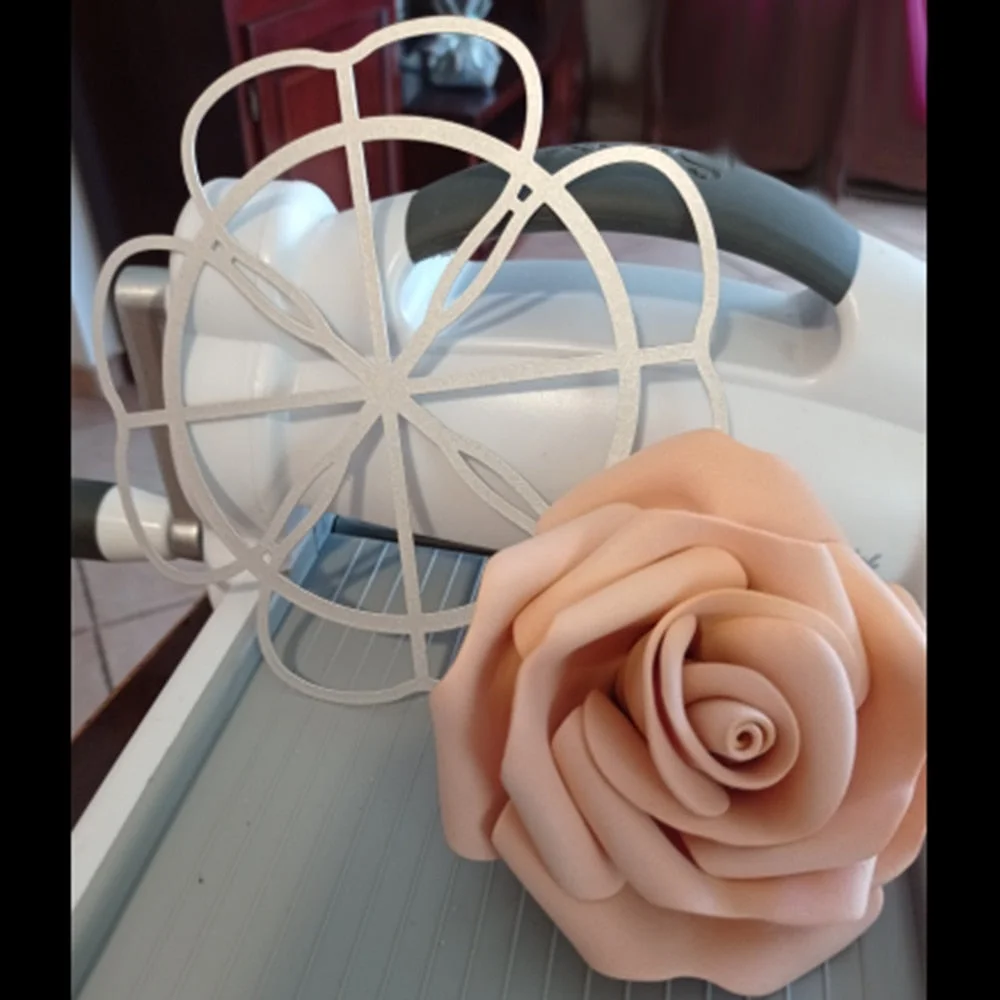 New type of large flower die stamping die metal rose cutting die scrapbook photo album decorative paper card DIY embossing