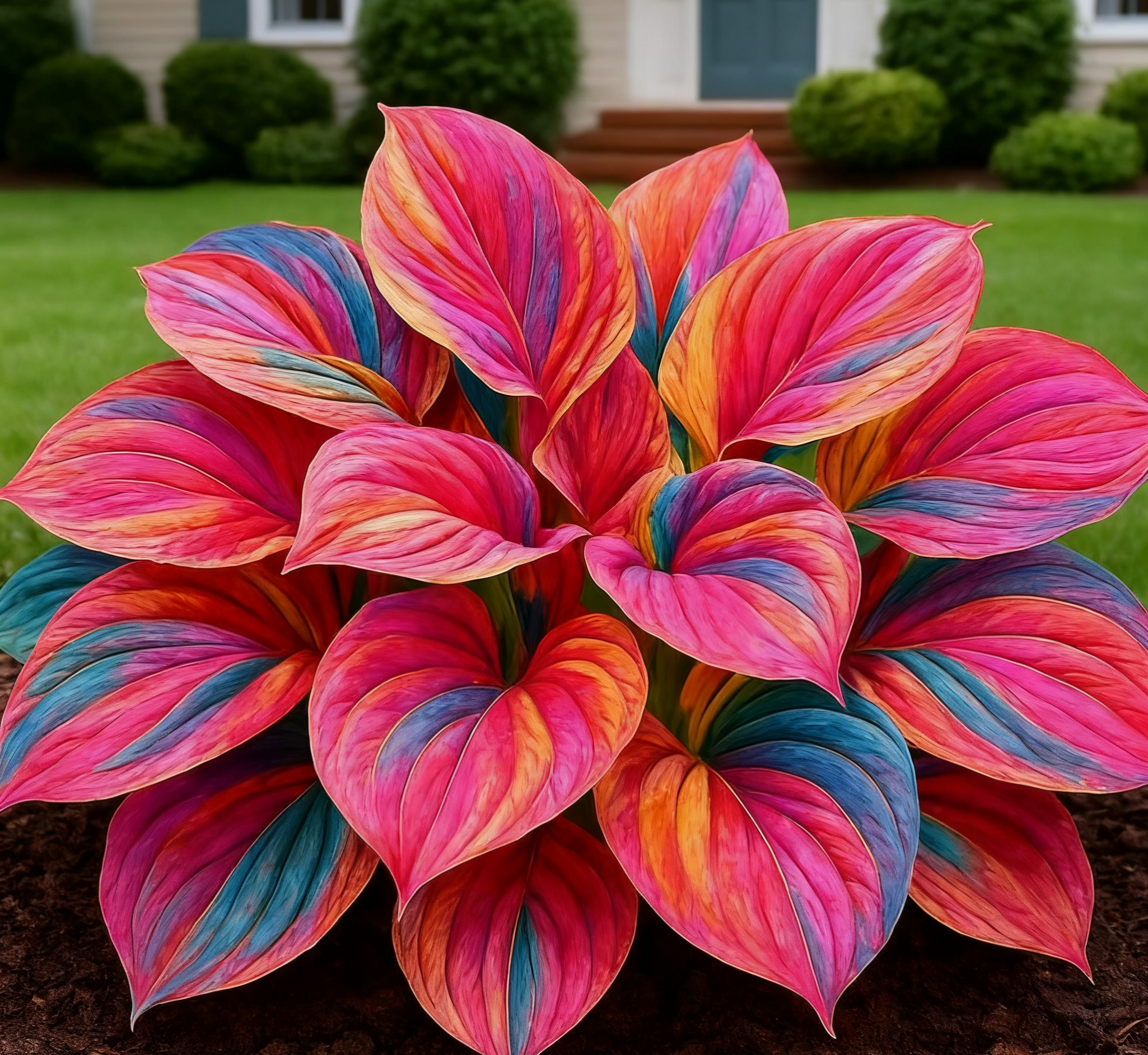 🌈Rare Multicolor Hosta Seeds &ndash; Unique Variegated Leaves for Eye🌸