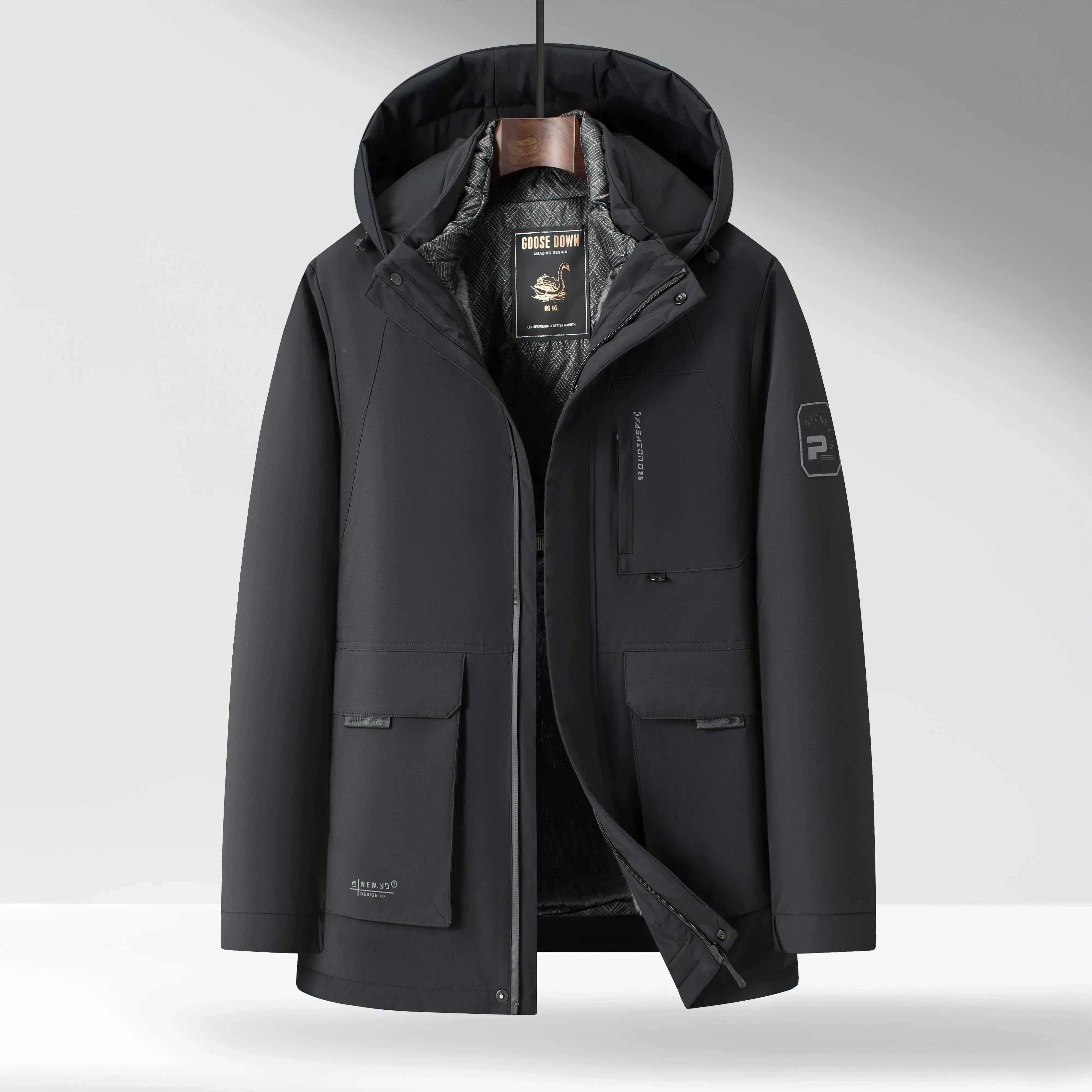 Men's Down Parka &ndash; Insulated Hooded Winter Coat &ndash; view 2