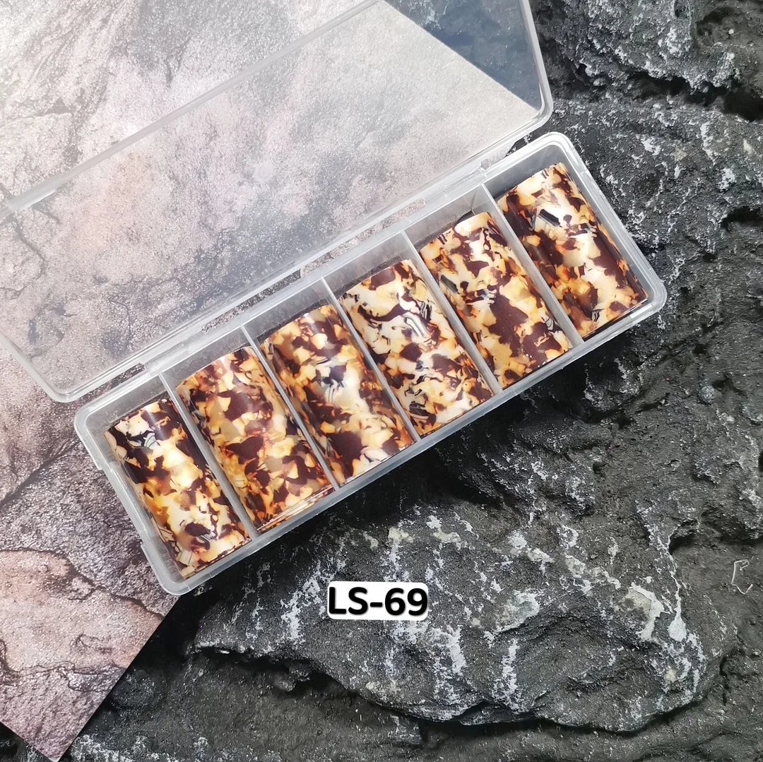 3pcs Tortoiseshell Amber Nails Foils Tortoise Shell Nail Art Transfer Foil Decals Wraps Tips Nail Manicure Decorations 4*100cm-Nail Inspo