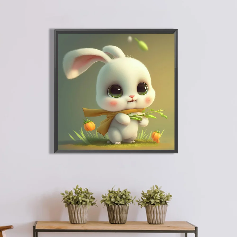 Diamond Painting - Full Round Drill - Rabbit(30*30cm)