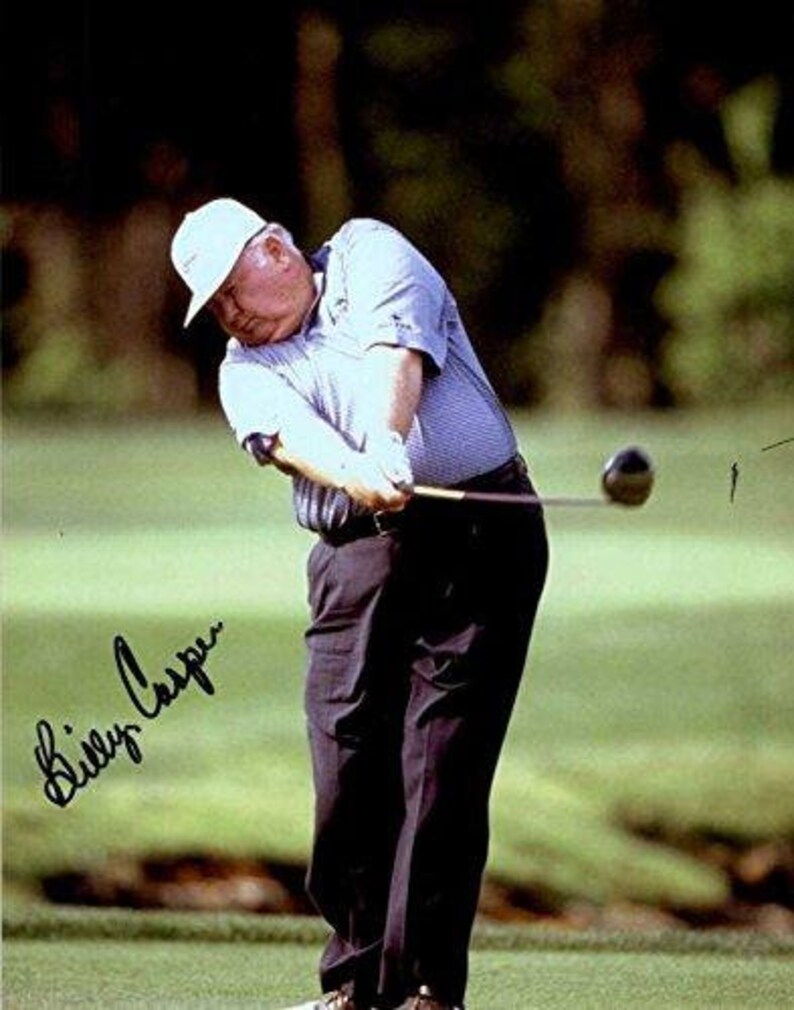 Billy Casper (d. 2015) Signed Autographed Glossy 8x10 Photo Poster painting - COA Matching Holograms