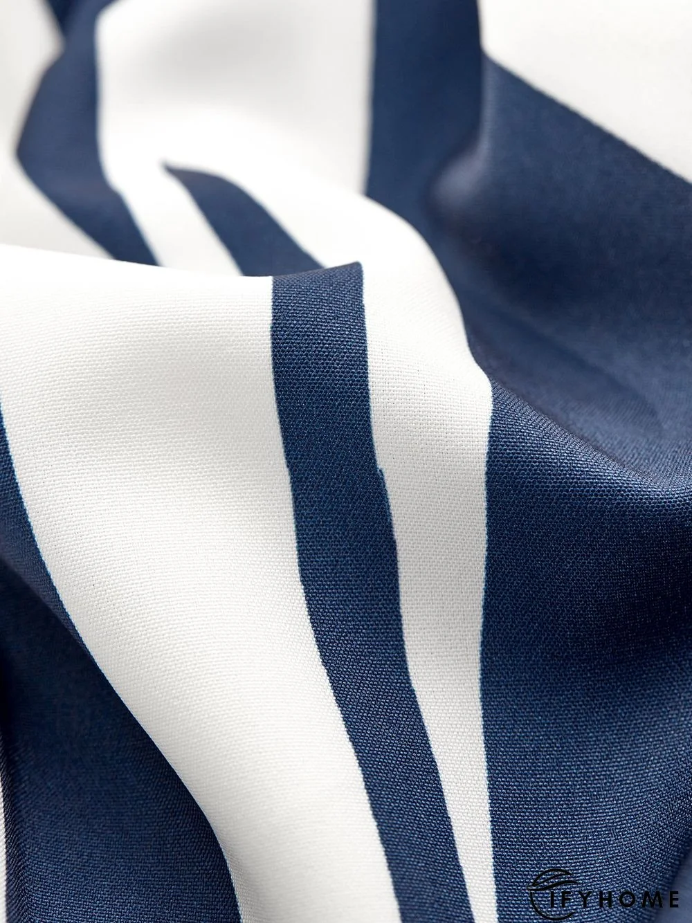 Striped Casual V Neck Short Sleeve Top | IFYHOME