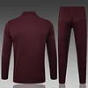 2025/2026 Bayern Munich Half-Pull Training Suit Deep Red Football Shirt 1:1 Thai Quality