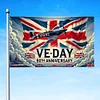2025 VE Day 80th Anniversary Flag 150x90cm Flag Banner Decorations Memorabilia