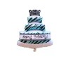 10PCS Large Layers Wedding Birthday Cake Aluminum Film Balloons Kids Party Celebration Decors