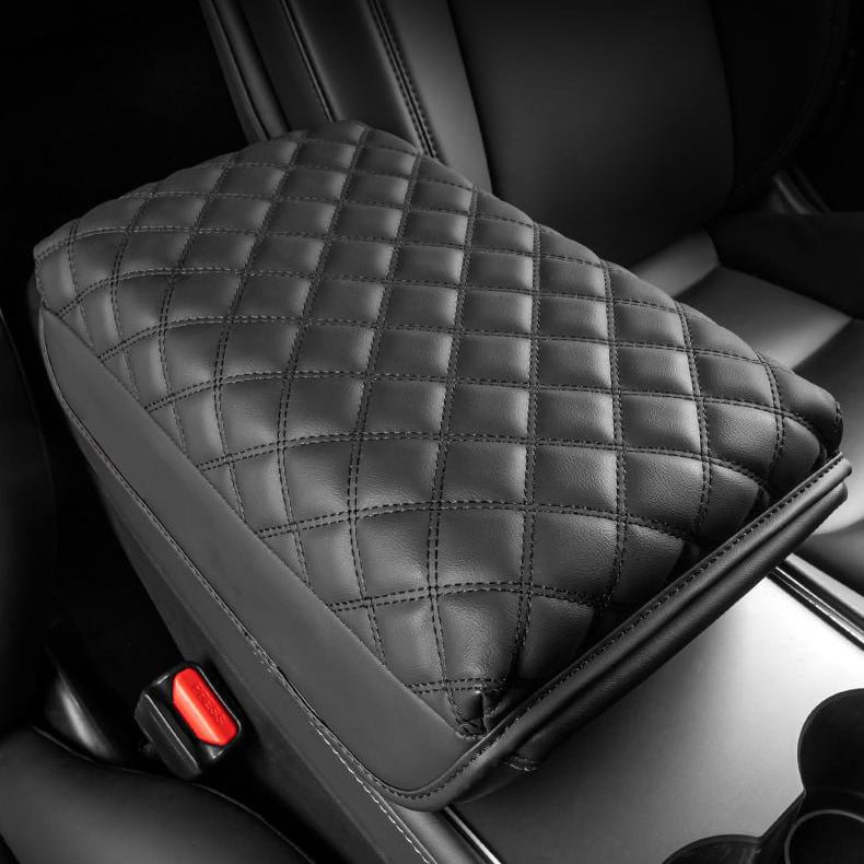 Model 3 / Y Armrest Leather Cover Soft Material Improves Comfort For Long Distances (2017-2022)