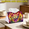God Loving Home DIY PULeather Diamond Painting Tissue Box for Adults Beginners Large Size Diamond Art Paper Storage Holder for Living Room Bathroom Table Decor