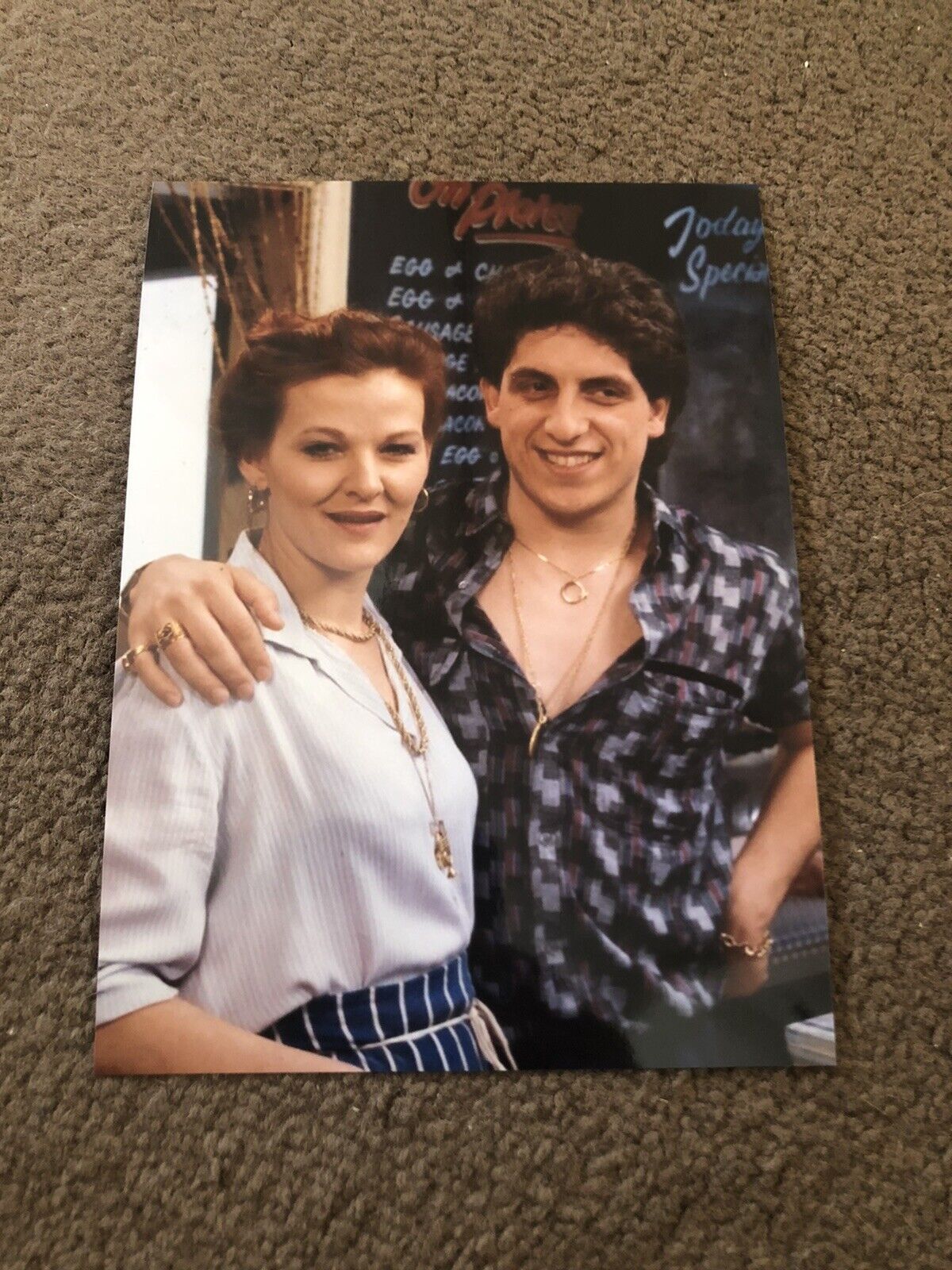 SANDY RATCLIFF & NEJDET SALIH (EASTENDERS) UNSIGNED Photo Poster painting- 7x5”