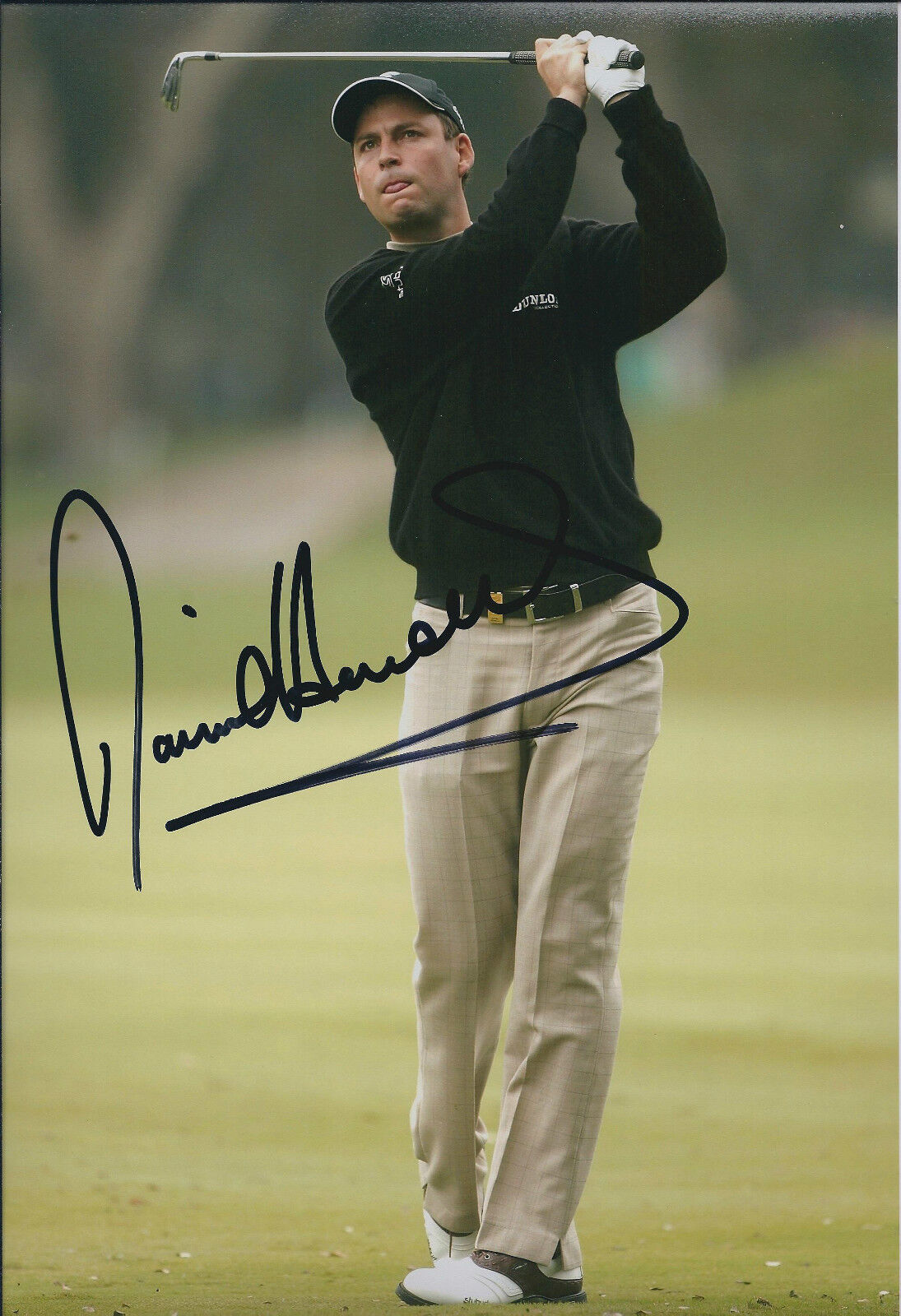 David HOWELL SIGNED Autograph 12x8 Photo Poster painting AFTAL COA Dunhill Links Winner GOLF