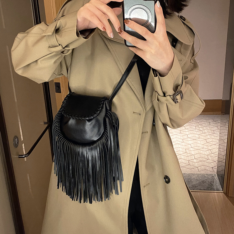 Fringed Saddle Bag