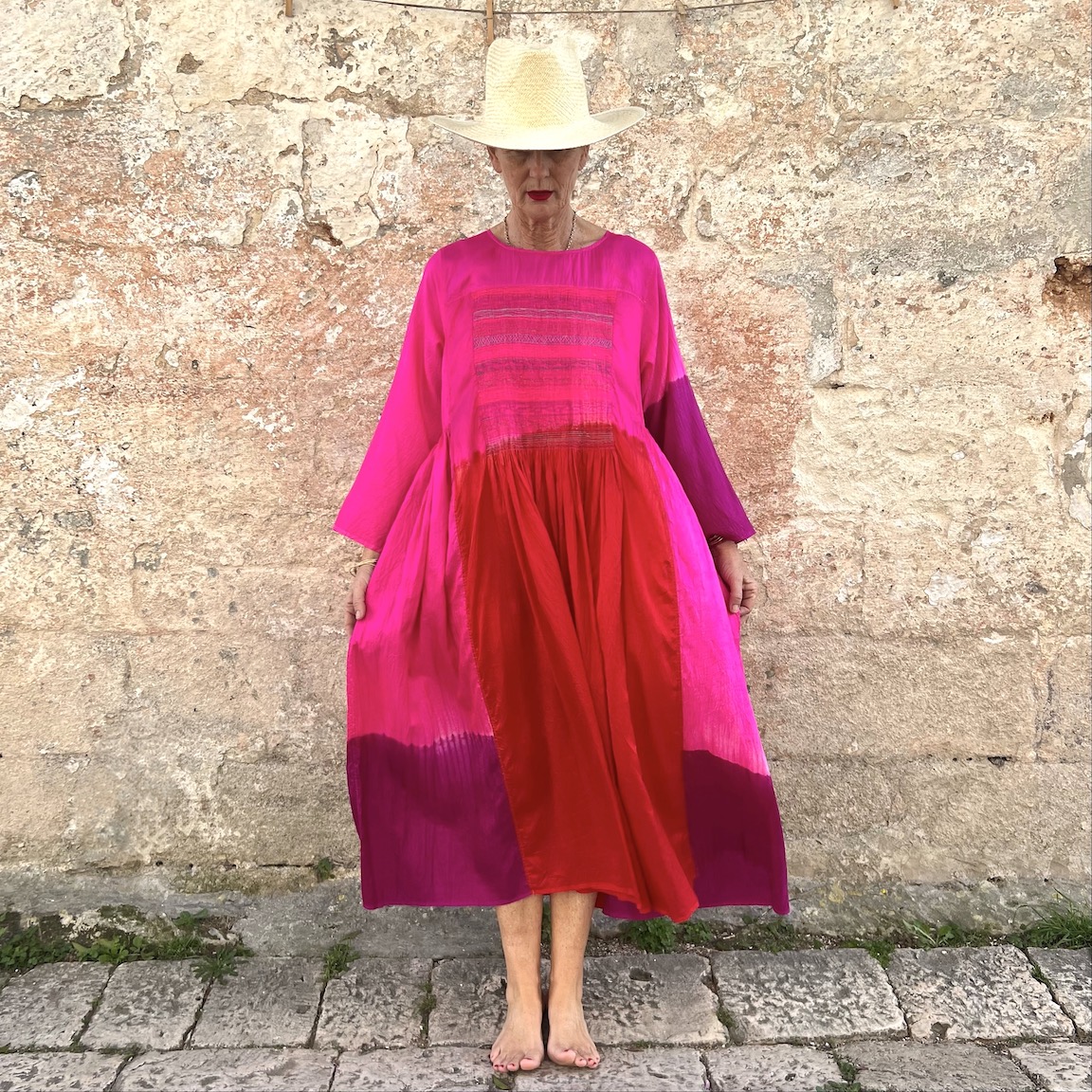 Vacation printed loose dress 236