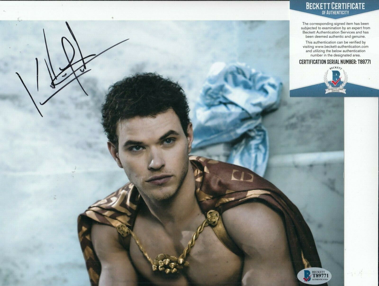 KELLAN LUTZ signed (THE LEGEND OF HERCULES) Movie 8X10 Photo Poster painting BECKETT BAS T89771