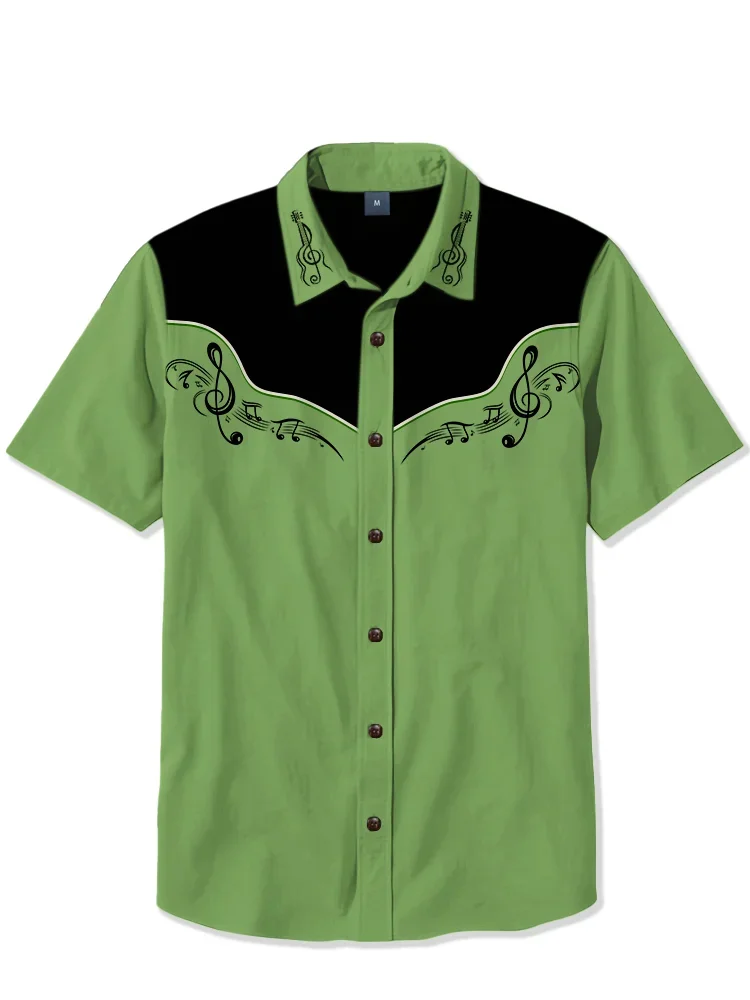 Suitmens 100% Cotton - Green Sheet Music  Shirt