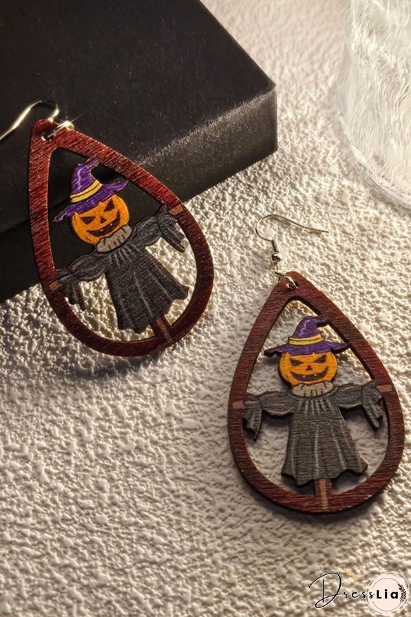 Halloween Horror and Fun Series Wooden Earrings