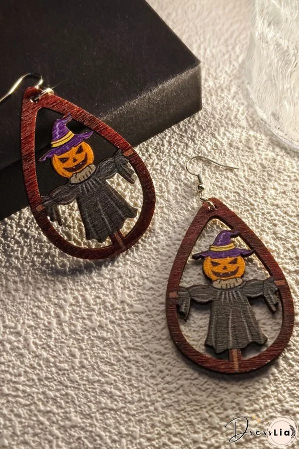 Halloween Horror and Fun Series Wooden Earrings