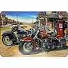 (Multi Style)Moto Vintage - Panneaux en &eacute;tain m&eacute;tallique(20*30cm/30*40cm)