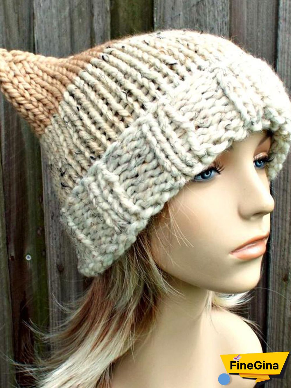 Womens Knit Hat, Pink Pussyhat, Pink Pussy Hat, Pink Cat Hat, Womens Hat, Ear Flap Hat, Cat Beanie,