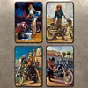 4pcs - Pin Up Girls - Vintage Metal Signs(8*12Inch) - Vehicle