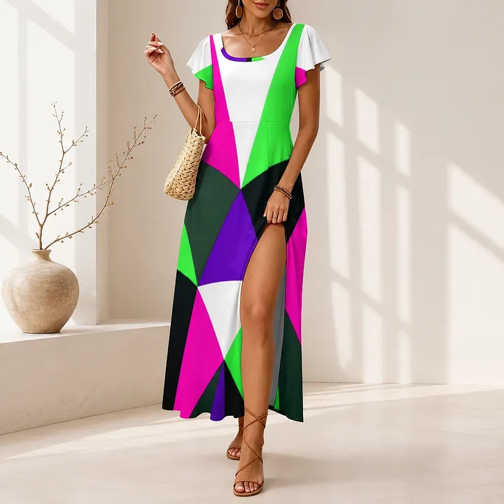 flowy silk prom dress Trend Alert: The Neon Color Dress of Your Dreams