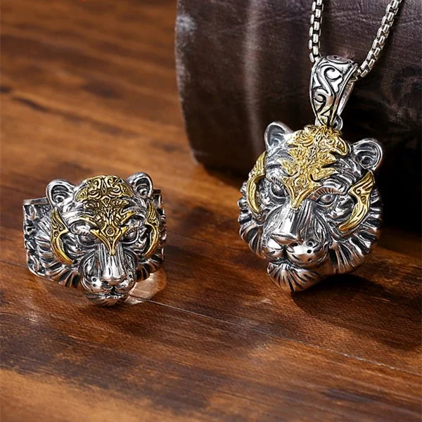 Tiger hot sale head pendant