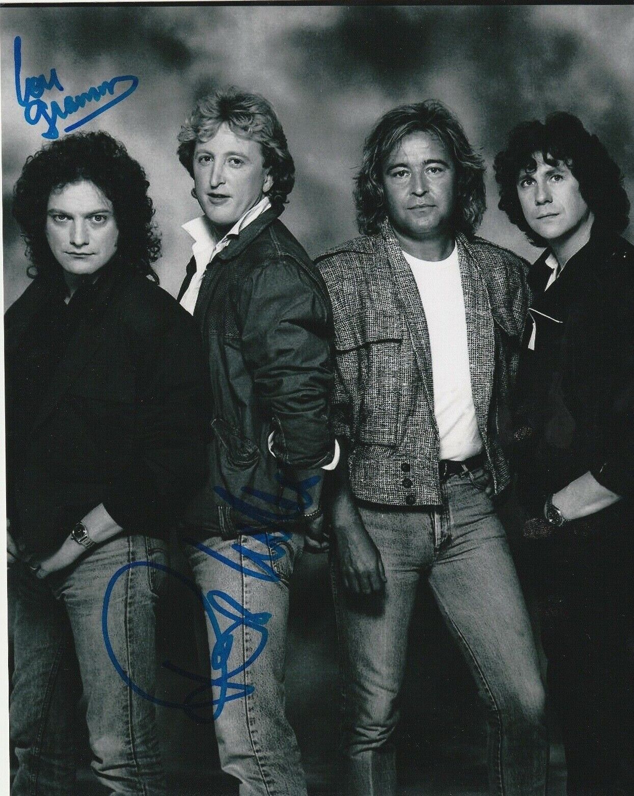 * FOREIGNER * signed autographed 8x10 Photo Poster painting * RICK WILLS & LOU GRAMM * 8