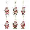6PCS Diamond Painting Double Sided Santa Diamond Art Ornament