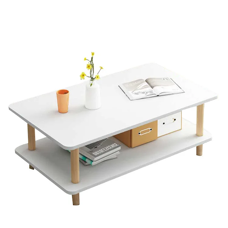 Creative Double-Layer Coffee Table For Simple Rental Room