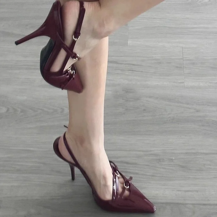 Yyvonne High-Heeled Sandals Women 2025 Summer New Fairy Wind Buckle With Fine And Stylish Casual Head Sandals