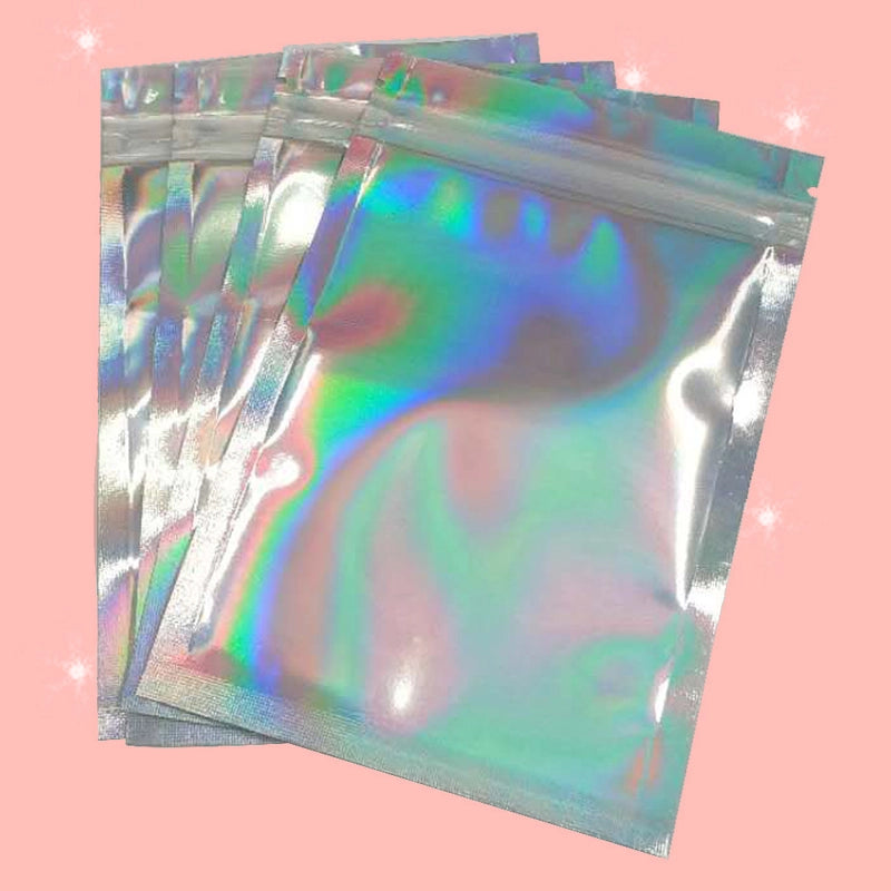 100 Pieces Minimalist Solid Color Plastic Storage Bag