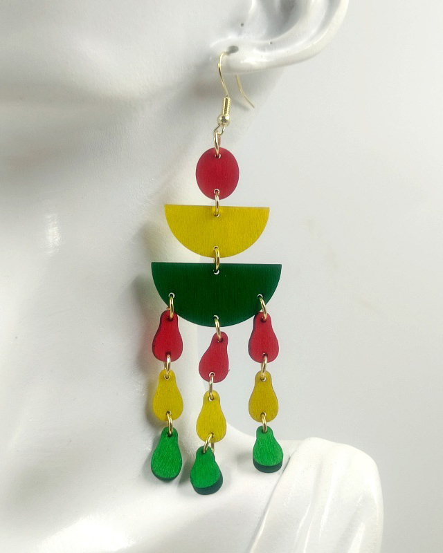 Black History Month Wooden Earrings