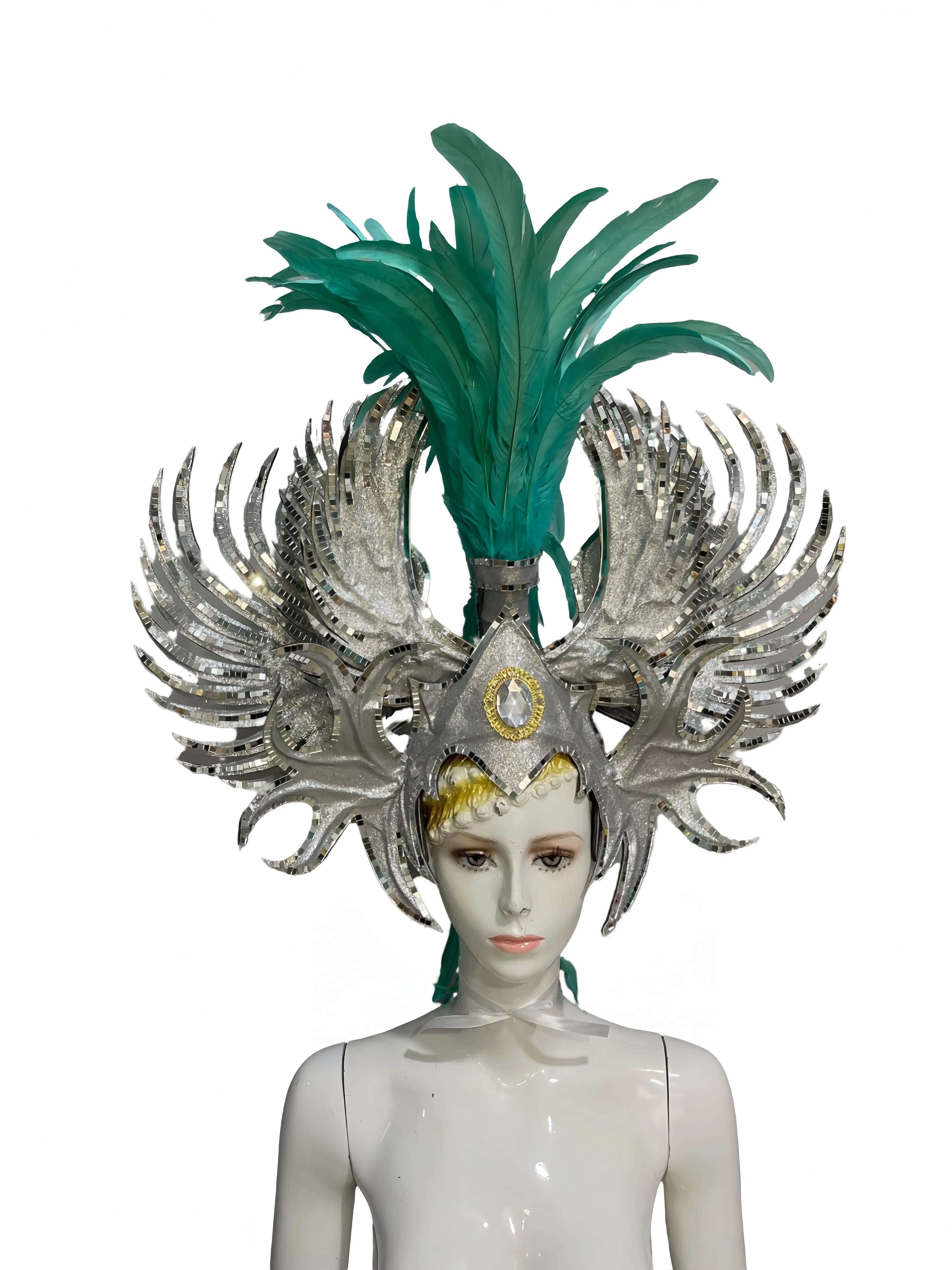 VCSHOES Dance party costumes evening gowns weddings street dances carnival costumes dance costumes belly dances white Hat headwear