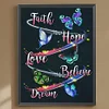 Diamond Painting-DIY Full Round Drill Butterfly Saying