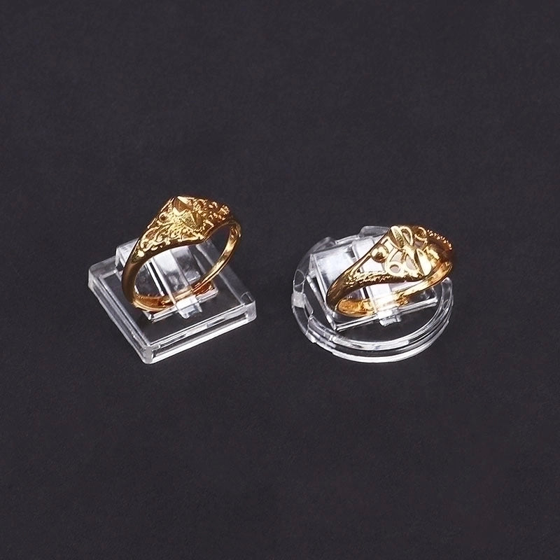 Minimalist Transparent Plastic Patchwork Jewelry Rack